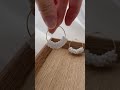ドロップビーズのフープピアス