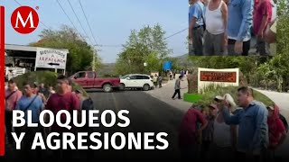 Disturbios alarmantes en Huasteca Potosina: Disparos, agresiones y bloqueos de carreteras