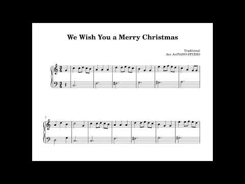We Wish You a Merry Christmas (쉬운악보) - Traditional