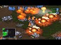 StarCraft 64 1vs3 Melee, Air Only vs Mass Nukes in Lost Temple