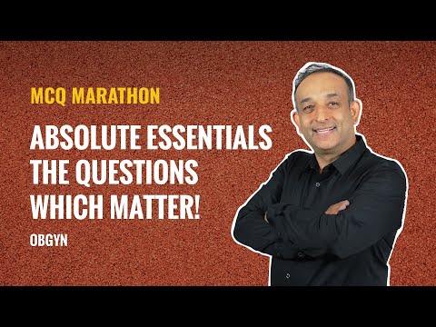 MCQ MARATHON | OBGYN: Absolute Essentials -The Questions Which Matter | Dr. Prassan Vij