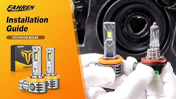 How to Install Fahren H11/H9/H8 Led Light Bulbs