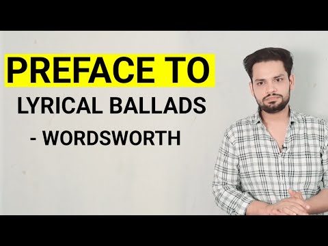 Preface to Lyrical ballads - William Wordsworth