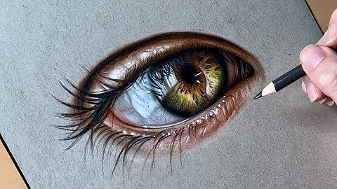 Drawing a Realistic Eye with Colored Pencils - Step by Step Process