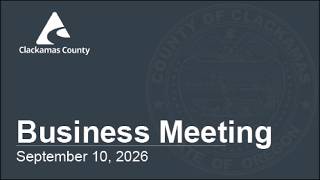 Board of County Commissioners' Meeting - September 10, 2026