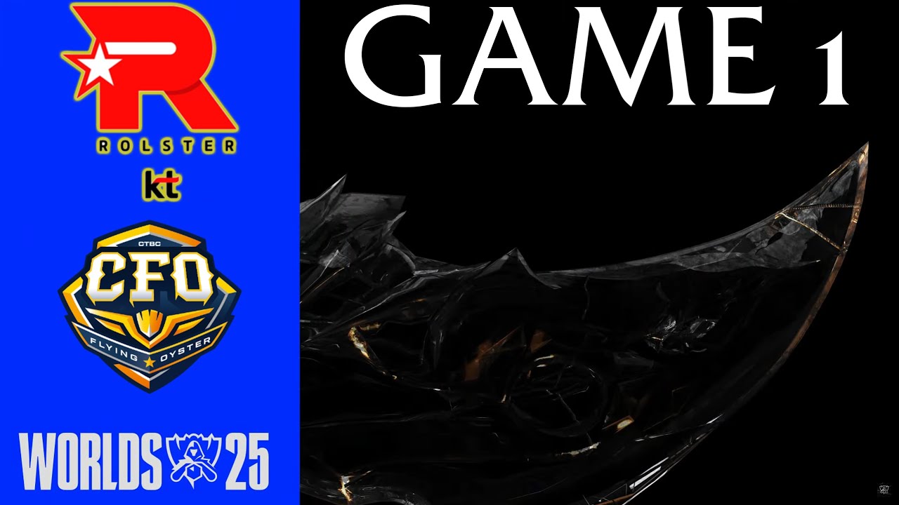KT против CFO — Игра 1 | Четвертьфинал LoL Worlds 2025 | KT Rolster против CTBC Flying Oyster