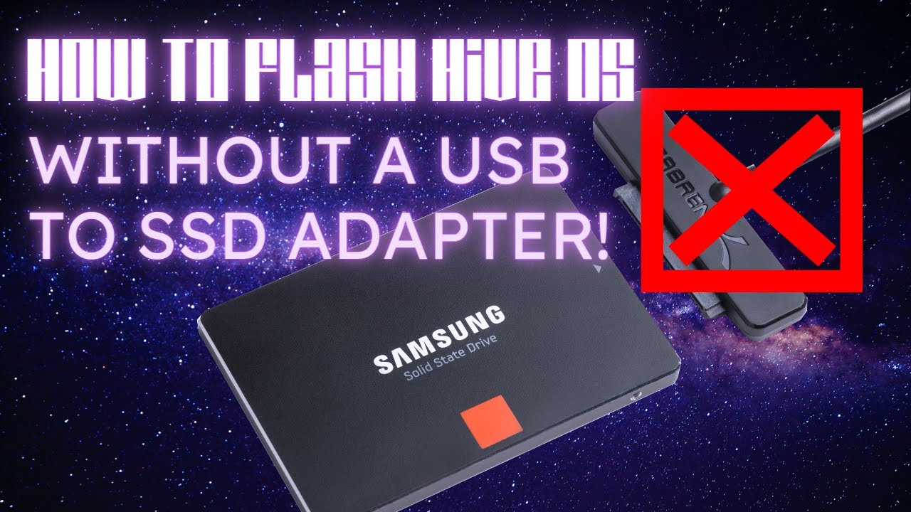 How To Flash Hive OS without Buying a USB to SSD Adapter - YouTube