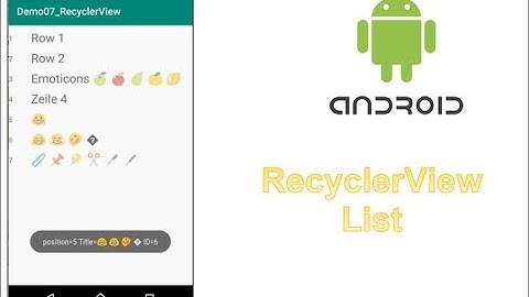 Android RecyclerView : Tutorial with Code Example ✂️