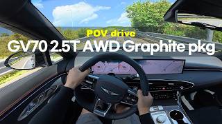 2027 Genesis GV70 2.5T AWD Graphite Package POV drive