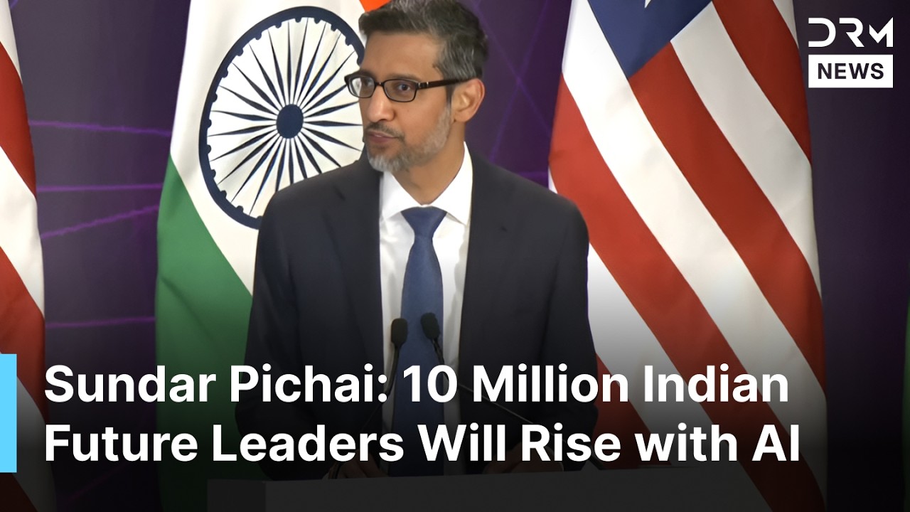 WATCH: Google CEO Sundar Pichai Addresses on AI Future in India at India AI Summit 2026 | AI1Z