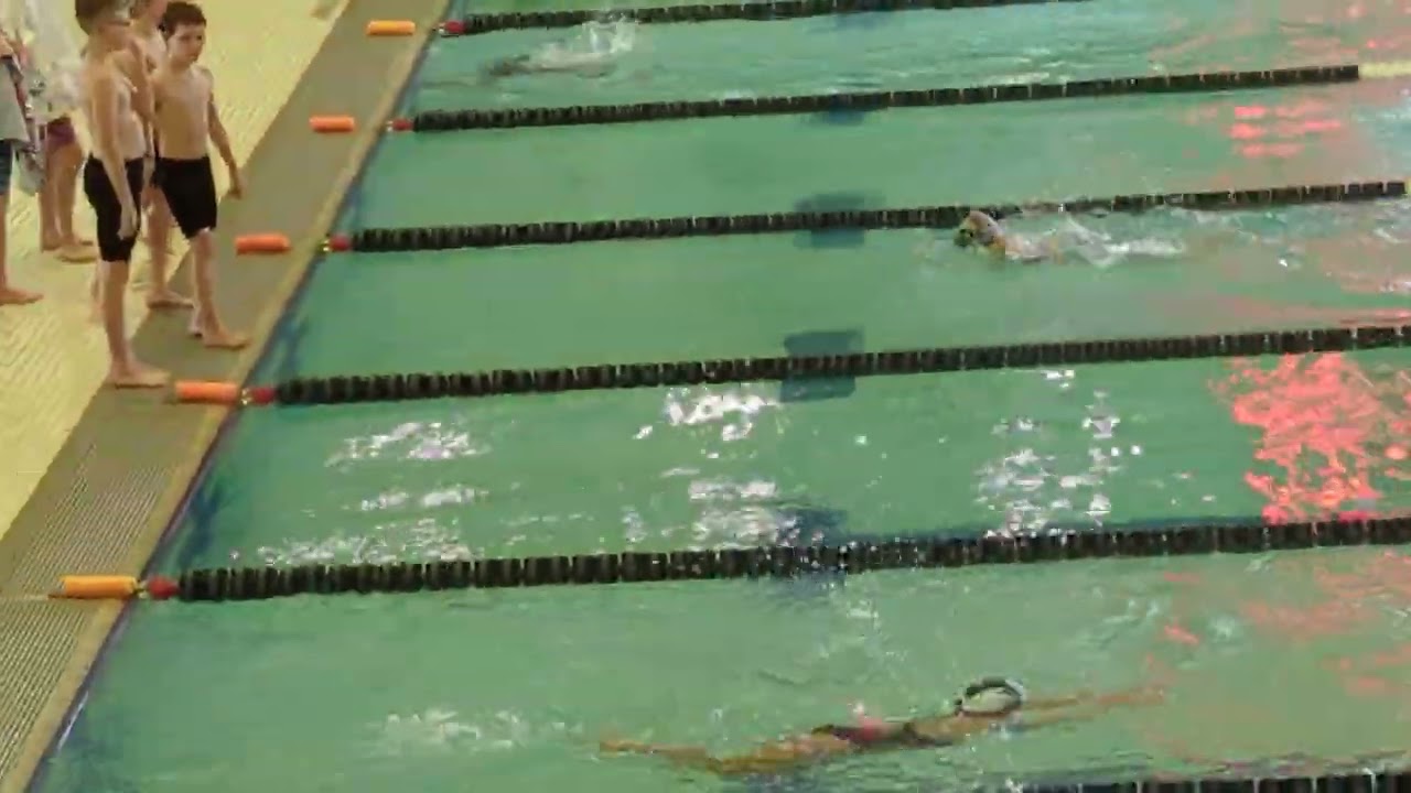 Gs first swim meet.  Freestyle