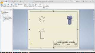 Inventor - Train Hitch Peg Drawing Sheet