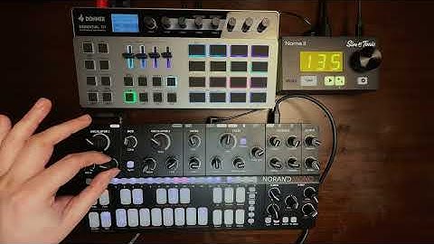 SOUND DEMO: Norand Mono MK2 and Donner D1 with Nome II Clock