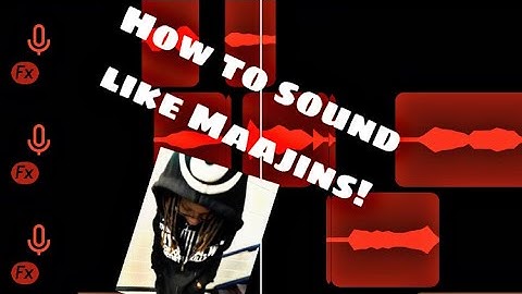 How to sound like maajins !