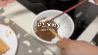 Vlog Ep02 우당탕탕 빼빼로 만들기 동성커플 여여커플