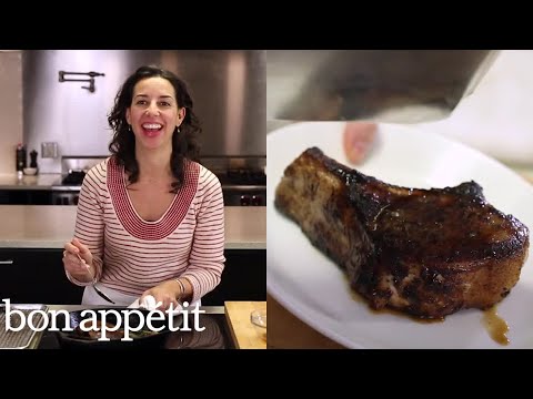 Carla Makes a Pan-Roasted Brined Pork Chop | Bon Appétit