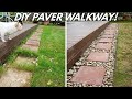 DIY How To Install A Paver Walkway For Beginners!