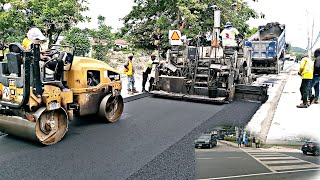 SECTION OF LYSSONS ROAD ASPHALT NOW MOTOR HAVE A HAVE SMOOTH SAILING