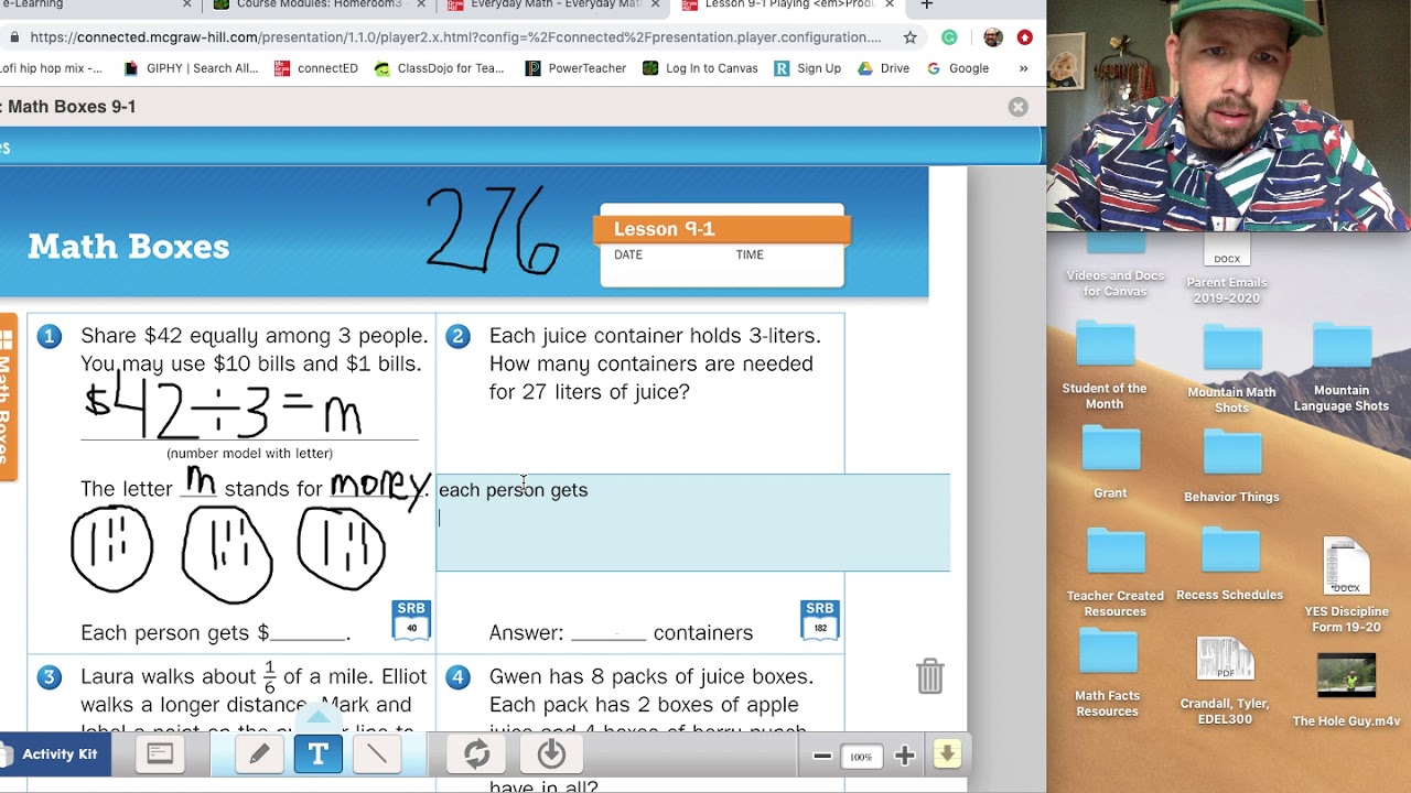 Ronny Chin Teaches Math Boxes 9-1 - YouTube