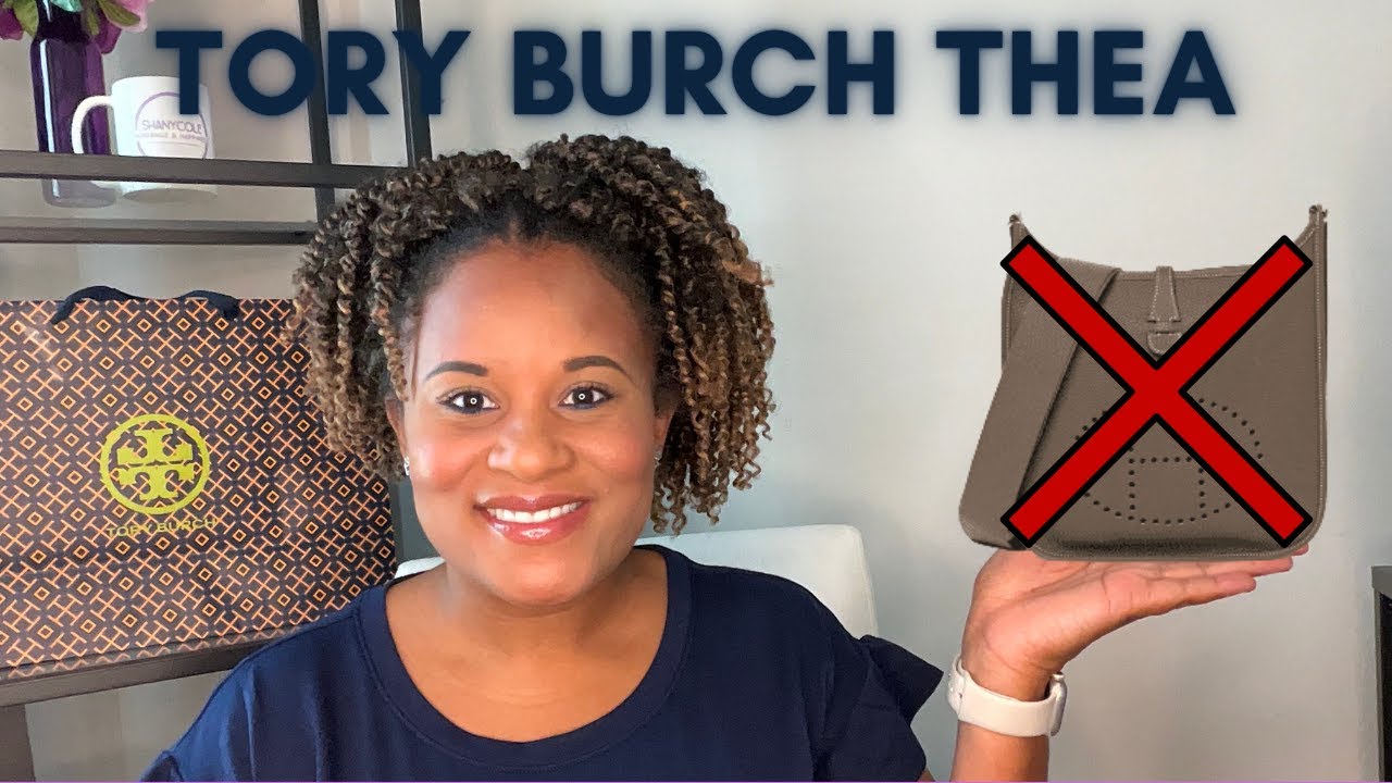 Tory Burch Thea Shoulder Bag | Best Dupe for Hermès Evelyne - YouTube