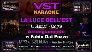 Video thumbnail of "La luce dell'Est KARAOKE VST (Smooth Acoustic Version) Base in LA bem con voce DEMO Fabio Dal Pozzo"