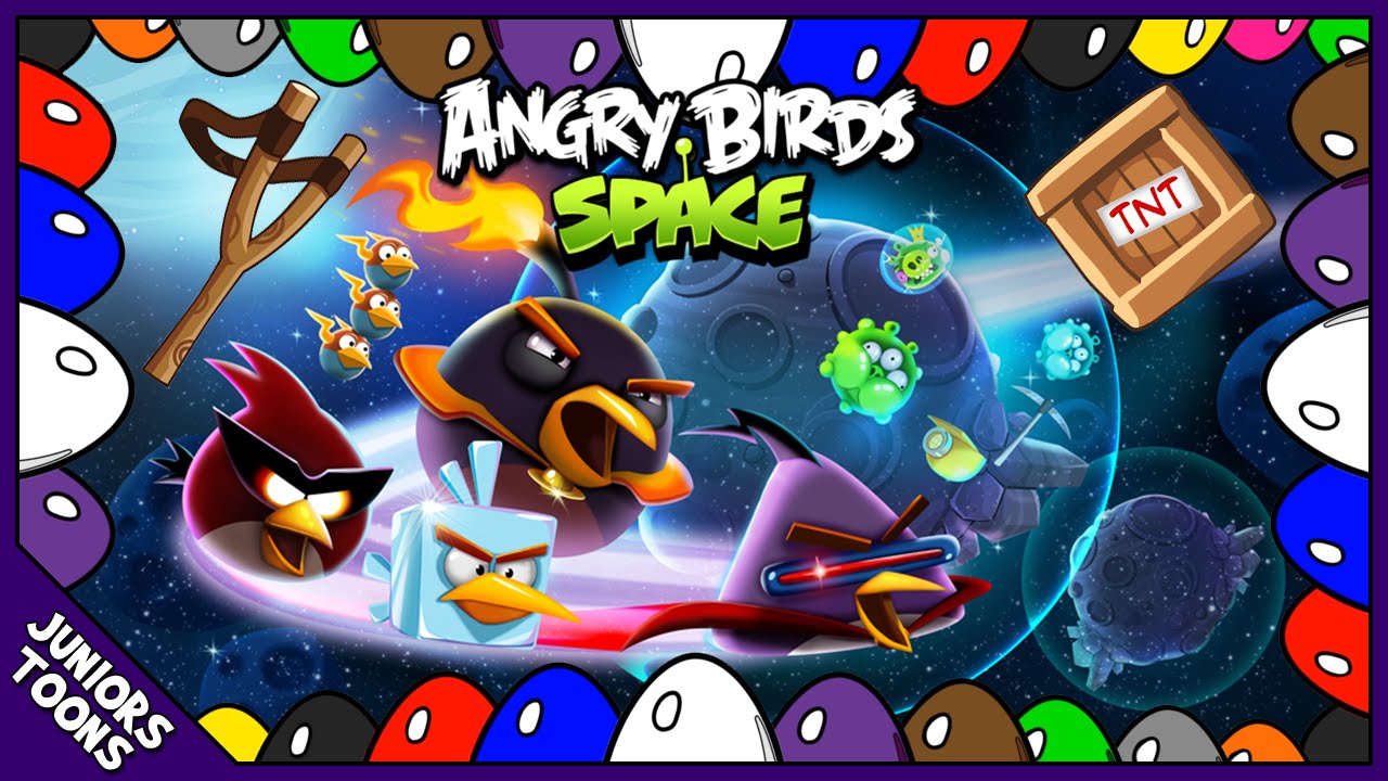 Begyndelsen Smitsom Forsøg COLOR SURPRISE EGGS ANGRY BIRDS SPACE ANIMATED | LEARN COLOURS | Juniors  Toons | #AngryBirdsMovie - YouTube