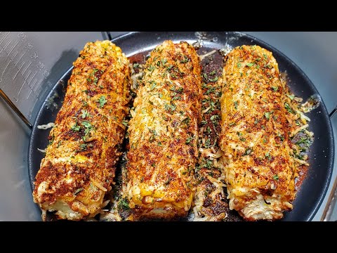 Ninja Foodi Mexican Street Corn Air Fryer Chef Shamy garlic butter