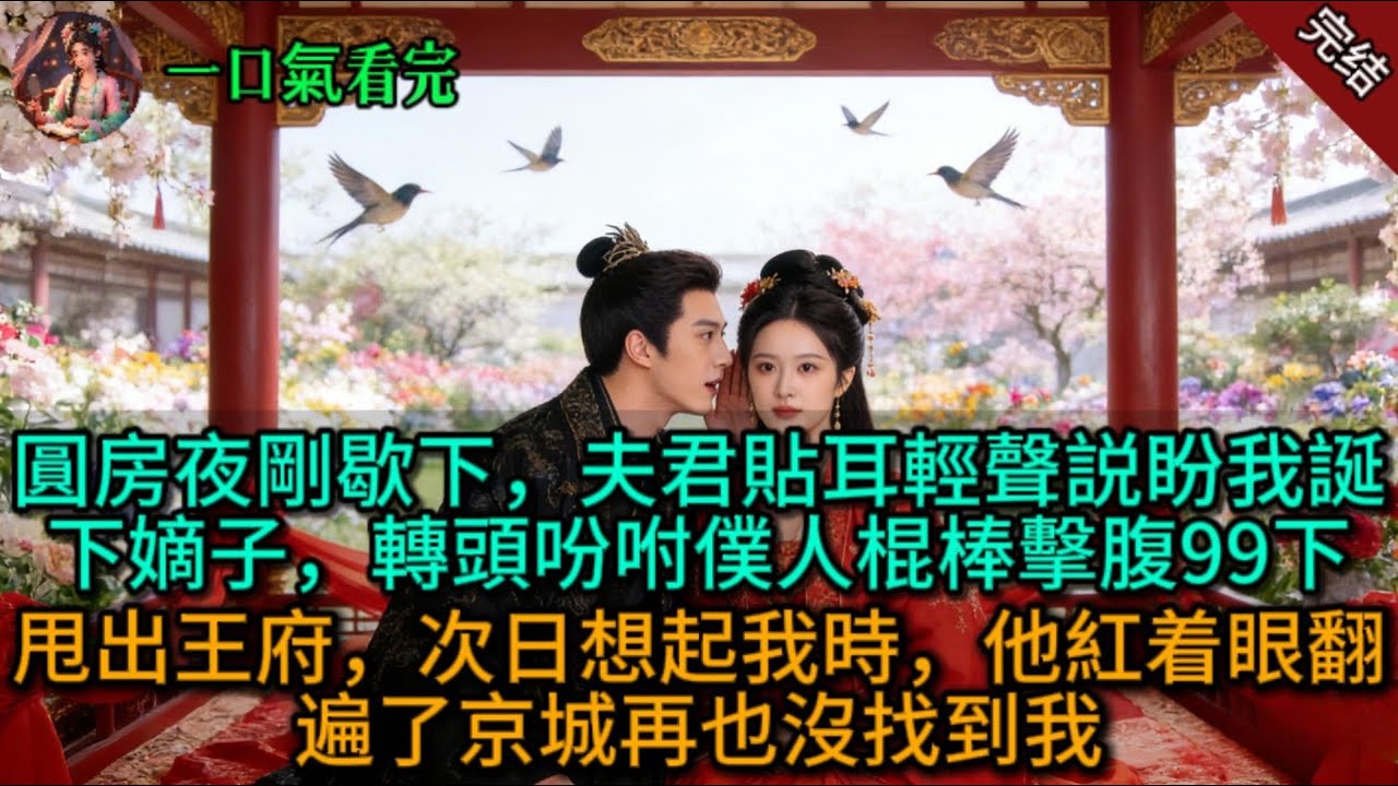 圓房夜剛歇下，夫君貼耳輕聲説盼我誕下嫡子，轉頭吩咐僕人棍棒擊腹99下甩出王府，次日想起我時，他紅着眼翻遍了京城再也沒找到我.