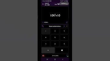 Math Tricks - Training mode - Square numbers between 100 and 109 - level 004 (Number Keyboard)