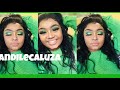 LIDS LOOKING LIKE A LEMON TREE 🍋.. GREEN MAKEUP TUTORIAL | South African YouTuber