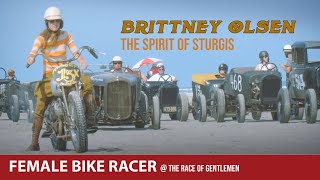 Brittney Olsen the Spirit of Sturgis - Woman Racing Vintage Motorcycles
