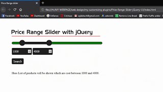 How to Create price range slider with jQuery || jQuery UI || 2021 Latest Trick