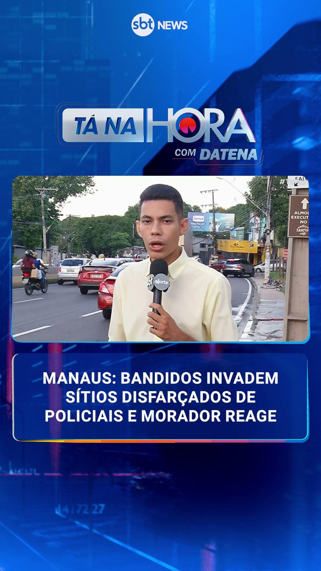 Bandidos armados invadem sítio disfarçados de policiais em Manaus
