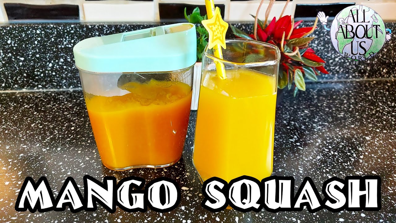 Mango Squash Recipe Refreshing Summer Drink! Mango Juice YouTube