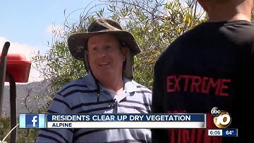 Clear out brush and create defensible space