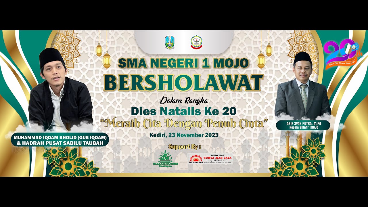 SMA NEGERI 1 MOJO BERSHOLAWAT BARENG GUS IQDAM