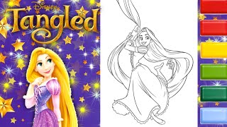 Celebrity Rapunzel Coloring Video #7 | Glitter Coloring Tangled Disney Princess Rapunzel Coloring Page Net Worth