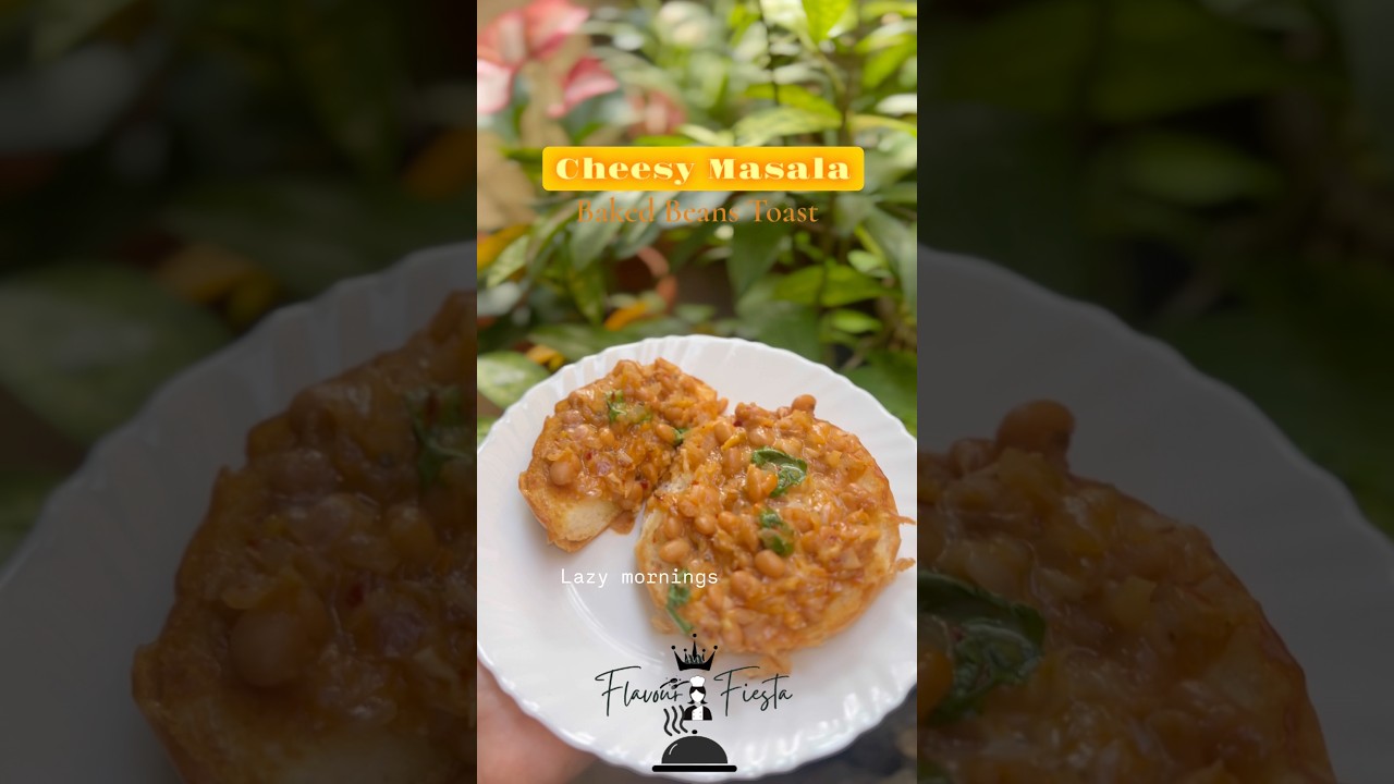 Desi-Style Cheesy Masala Baked Beans on Toast | Easy Morning Breakfast 