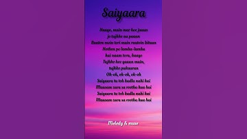 Thumbnail of Faheem Abdullah - Saiyaara song (lyrics) #song #lyrics #songlyrics #music