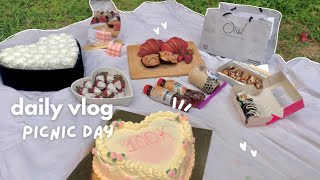 Daily vlog 🥢 picnic day, hitting 100k, bubble tea, studying, digital planning, sushi, ft. MyPhrase screenshot 5