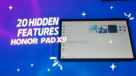 Honor Pad X9 - 20 beste verborgen functies - die u moet weten