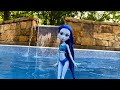 The Pool Diving Contest- A Monster High/Ever After High Stop Motion