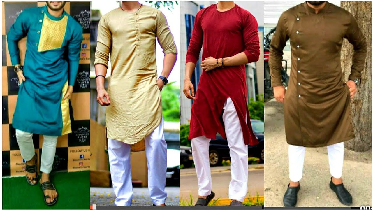 Buy Men Pakistani Purple Self Design Kurta With Beige Pajama For Eid Online  - MKPV0443| Andaaz Fashion