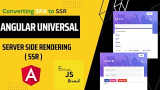 Converting an Angular SPA to SSR with Deployment - Angular Universal