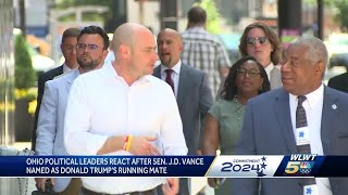 Ohio political leaders react after J.D. Vance named as Trump's running mate