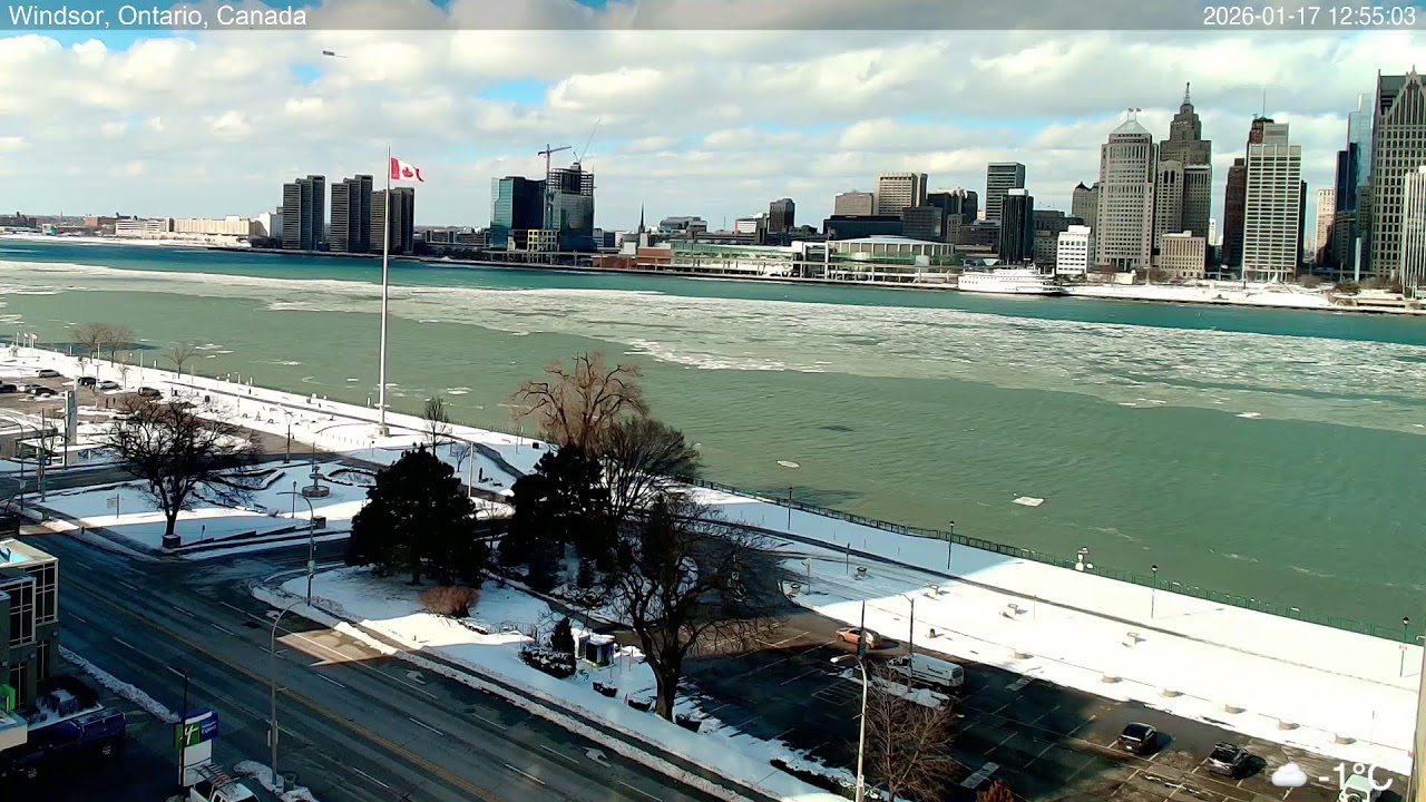 Detroit River Live Cam from Windsor, Ontario, Canada 🇨🇦
