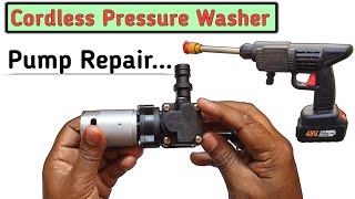 Cordless Pressure Washer Repair at Home || Low Water Pressure Problem Solution