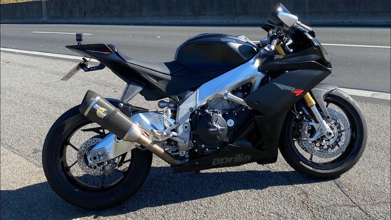 PRIMEIRO ROLÊ COM O ESCAPAMENTO NOVO DA APRILIA RSV4