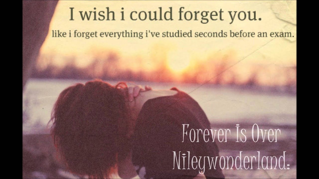 Really you forget me. I Wish you could.