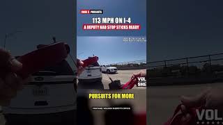113 MPH on I-4, Right Into a Deputy's Stop Sticks #shorts